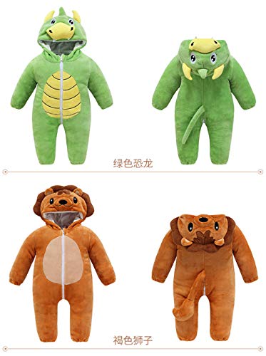Saco De Dormir para Bebés Niños Niñas,Saco De Dormir De Una Pieza Recién Nacido, Pijamas De Los Niños Caseros Del Ocio, Mameluco Del Bebé-Verde_100cm