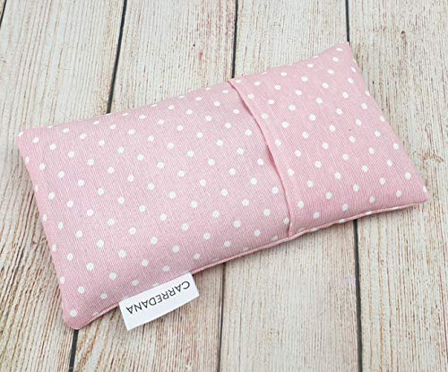 Saco térmico anti-cólicos bebé de semillas de trigo y lavanda.22 x 11cm (Rosa topos)