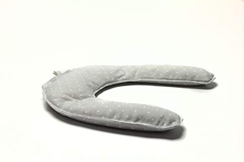Saco Térmico de Semillas Cervical para cuello y hombros calor seco para Microondas ayuda a aliviar dolores con Funda Lavable (Topos)