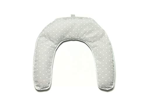 Saco Térmico de Semillas Cervical para cuello y hombros calor seco para Microondas ayuda a aliviar dolores con Funda Lavable (Topos)