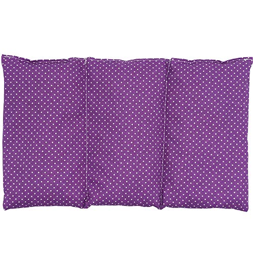 Saco térmico “Topos lila” – 26 X 16 cm (M/L) – relleno con 330gr de huesos de cereza - para microondas y congelador
