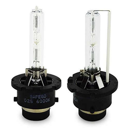 Safego 2X D2S Lámpara de Xenón de Faros Bombilla Hid Xenon Luz Luces de Coche para Coches Blanco Cálido Ac 12V 35W 4300K