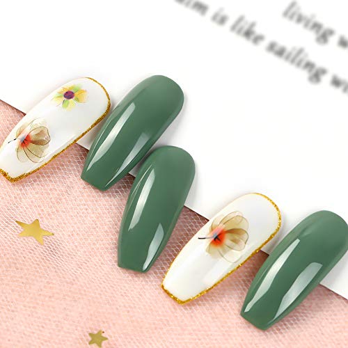 Saint-Acior 12PCS Gel Uñas Esmalte Semipermanente 8ml UV/LED Lámpara Secador de Uñas 36W Nail Dryer Capa Base Capa Superior Kit para Manicura