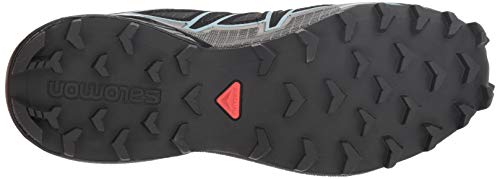 Salomon Speedcross 4 Gore-Tex, Zapatos de Trail Running Mujer, Black/Black/Metallic Bubble Blue, 41 1/3 EU