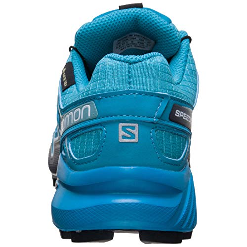 Salomon Speedcross 4 Gore-Tex, Zapatos de Trail Running Mujer, Bluebird/Icy Morn/Ebony, 38 2/3 EU