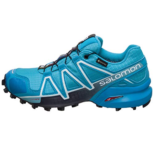 Salomon Speedcross 4 Gore-Tex, Zapatos de Trail Running Mujer, Bluebird/Icy Morn/Ebony, 38 2/3 EU