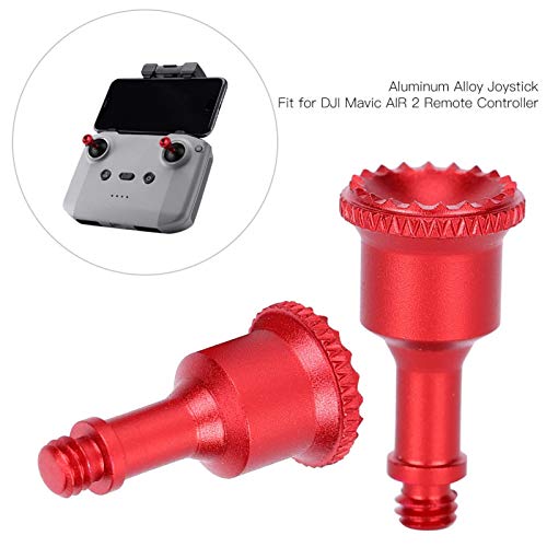SALUTUYA Joystick de Control Remoto Ligero Aleación de Aluminio basculante para el Pulgar para dji Mavic Air 2 con diseño ergonómico Satisface Todas Sus Necesidades(Red)