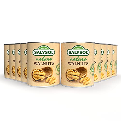 SALYSOL | Nueces peladas naturales 10x40gr | Snacks saludables envasados al vacío | Frutos secos naturales