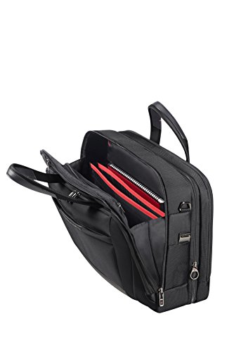 Samsonite PRO-DLX 5 - Bailhandle Expandable for 15.6 pulgadas Laptop 17/23L 2.6 Kg Maletín, 42 cm, 17 litros, Negro (Black)