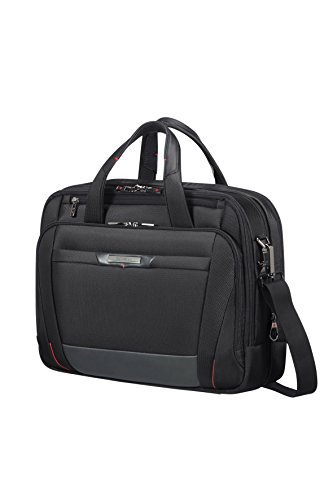 Samsonite PRO-DLX 5 - Bailhandle Expandable for 15.6 pulgadas Laptop 17/23L 2.6 Kg Maletín, 42 cm, 17 litros, Negro (Black)