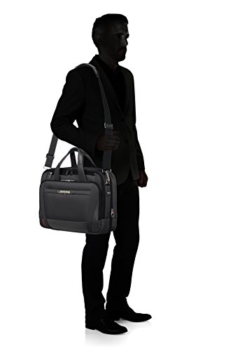 Samsonite PRO-DLX 5 - Bailhandle Expandable for 15.6 pulgadas Laptop 17/23L 2.6 Kg Maletín, 42 cm, 17 litros, Negro (Black)