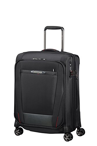 Samsonite Pro-DLX 5 - Spinner 55 cm Expandable 40.5/51.5 L 3.2 KG Equipaje de Mano, cm, 51.5 Liters, Negro (Black)