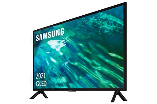 Samsung QLED 4K 2021 32Q50A - Smart TV de 32" con Resolución 4K UHD, HDR10+, Contrast Enhancer, OTS Lite, Multi View, Motion Xcelerator y Alexa Integrada.