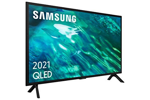 Samsung QLED 4K 2021 32Q50A - Smart TV de 32" con Resolución 4K UHD, HDR10+, Contrast Enhancer, OTS Lite, Multi View, Motion Xcelerator y Alexa Integrada.