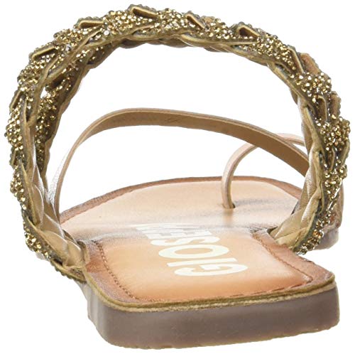 SANDALIAS BRONCE CON TIRAS DE STRASS PARA MUJER WABENO