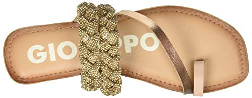 SANDALIAS BRONCE CON TIRAS DE STRASS PARA MUJER WABENO