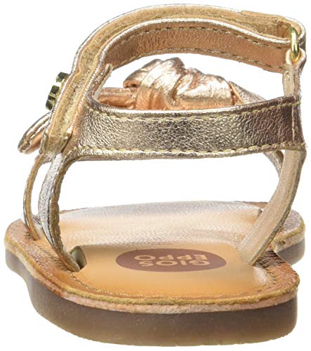 SANDALIAS COBRE DE PALA CON LAZO PARA NIÑA ELNE