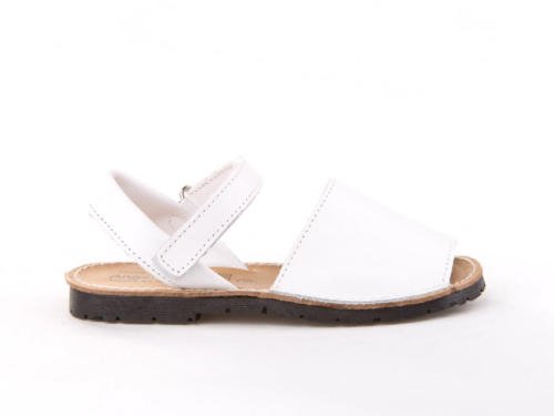 Sandalias Menorquinas para Niños y Niñas Unisex. Calzado infantil Made in Spain, garantia de calidad. (27, Blanco)