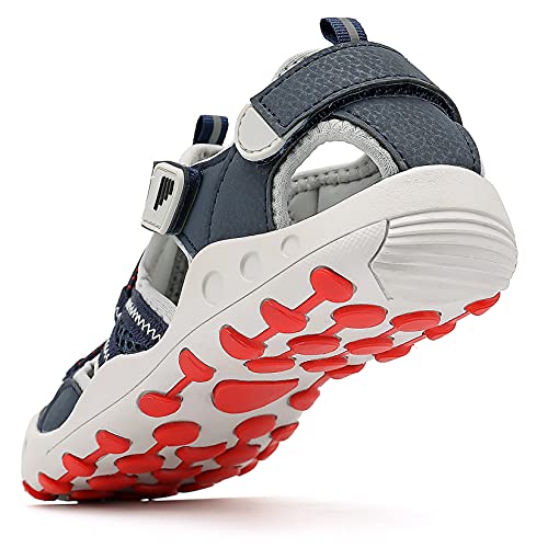 Sandalias para niño Sandalias Deportivas Zapatillas de Trekking Sandalias de Senderismo Niña Sandalias de Vestir(J Dark Azul,26 EU)