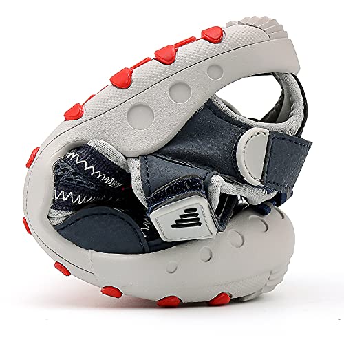 Sandalias para niño Sandalias Deportivas Zapatillas de Trekking Sandalias de Senderismo Niña Sandalias de Vestir(J Dark Azul,26 EU)