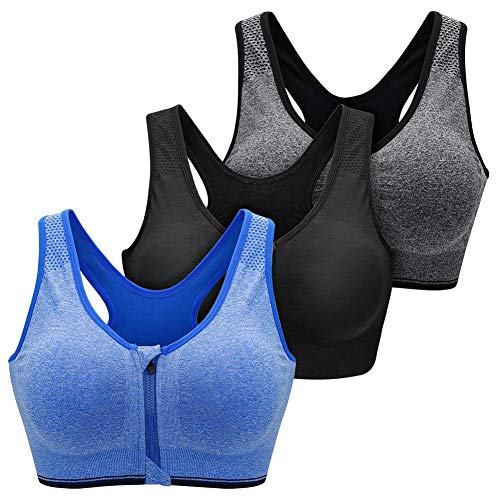 SANMIO Sujetadores Deportivos para Mujer, Sujetador Deportivo Bustier para Mujer, Hombros aAbiertos, Yoga para Hacer Ejercicio Deportes de Impacto Medio para Ciclismo, Trotar, Boxeo
