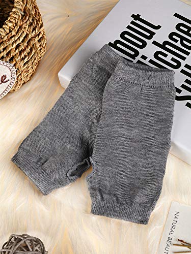 SATINIOR 4 Pares de Guantes sin Dedos hasta Muñeca con Agujero de Pulgar Guantes Calientes Cashmere de Unisex (Conjunto de Colores 1)