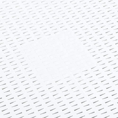 SATURNIA 8330145 Mesa Resina Auxiliar Simil Rattan Cofre 53x53x40 cm.