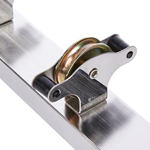 Sauvic 89405 - Tendedero de ropa con 8 Poleas inoxidable 18/8, acero inoxidable