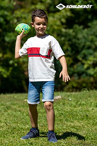 Schildkröt Funsports Mini Pelota de Fútbol Americano de Neopreno, Tamaño 2, 16 x 10 cm, Superficie Textil Antideslizante, Resistente al Agua Salada, Ideal para Manos Pequeñas, Amarillo, 970283