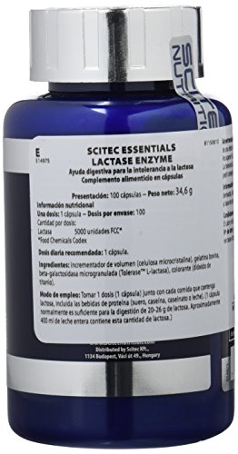 Scitec Nutrition Lactase Enzyme regulador de lactosa 100 cápsulas