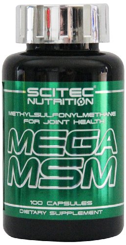 Scitec Nutrition Mega MSM Suplemento dietético, 100 Capsulas