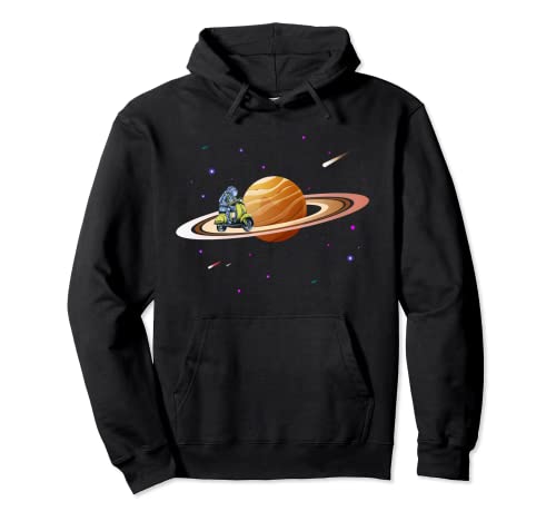 Scooter en el espacio - Motor-Roller Sudadera con Capucha