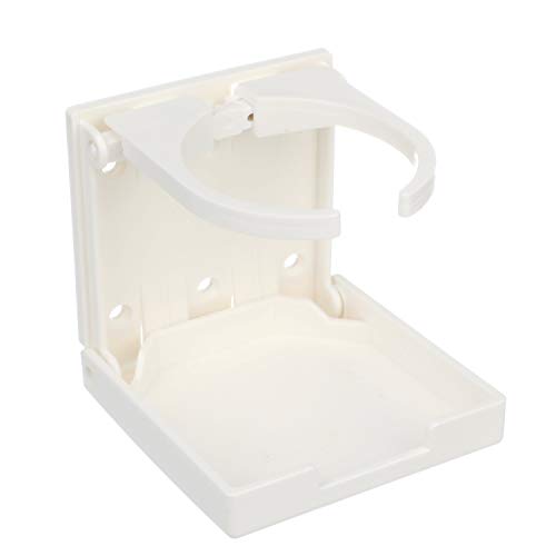 Seachoice 50-79451 Soporte Bebidas Ajustable y Plegable, Color Blanco