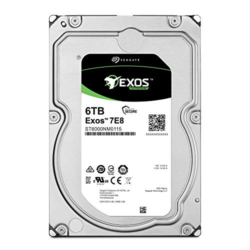 Seagate Exos 7E8, 6 TB, Disco Duro Interno Enterprise Classe, SATA HDD, 3,5", centro de datos (ST6000NM0115)
