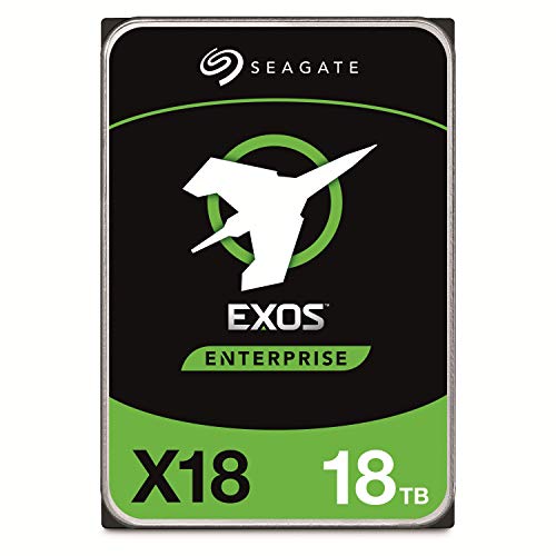 Seagate Exos X18, 18 TB, Disco Duro Interno Enterprise Classe, SATA HDD, CMR 3,5", Hyperscale SATA 6 GB/s, 7.200 RPM, 512e, 4 KB FastFormat (ST18000NM000J)