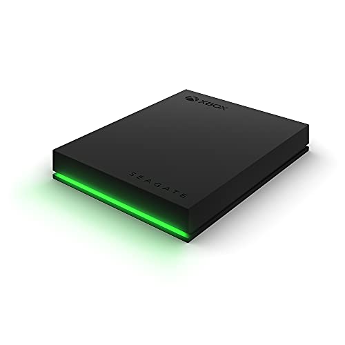 Seagate Game Drive for Xbox, 2 TB, Unidad de disco duro (HDD) externa portátil, USB 3.2 Gen 1, negra, certificación Xbox, LED RGB, con 3 años de servicios Rescue (STKX2000400)