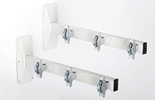 SECATOT Tendedero DE PARED CON 6 POLEAS, Blanco,