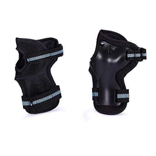 Selighting Protectores juego de engranajes Adultos Adolescentes Niños rodilla Cojines de codo muñequeras Skateboarding Equitación Ciclismo Vespa Rollerblading 6 pcs Street