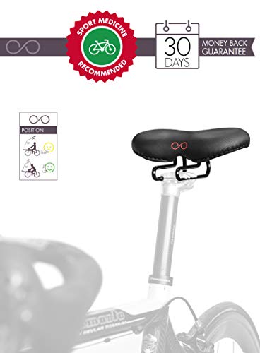 sellOttO Corsa - Joven Asiento Ergonómico, Anti prostatico Vulvitis Dermatitis - Ideal para Bicicleta Pedaleo asistido, Montaña, Triathlón, Spinning