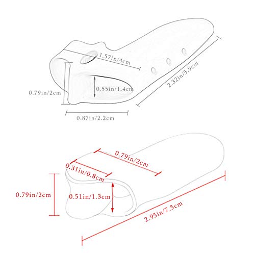 Separador de Dedo Pequeño Ortesis de Dedo Gordo Separador Gel Pinky Toe Corrector de Valgus Del Dedo Gordo para Dedos Superpuestos, Ampollas, Callosidades, Alivio Del Dolor En Los Pies—Blanca