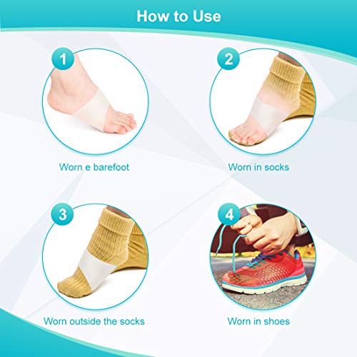 Separador de dedos completo para aliviar el dolor de pies, Gel Correctores de Dedos de Pie Toe Espaciadores protector ejercita tus dedos para tratar y prevenir varios problemas de pies (arco)