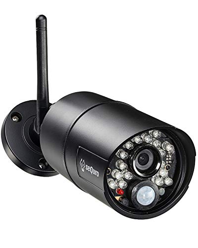 SEQURO Cámara adicional HD 720p - Cámara adicional HD impermeable para sistema seQuro GuardPro - Requiere pantalla seQuro
