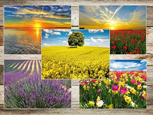 Set de tarjetas postales "Landschaffen", 30 diseños diferentes, desde Alemania hasta el Mar del Sur.