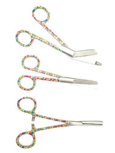 Set de tijeras de enfermería + GRABADO GRATUITO (Little Flowers)
