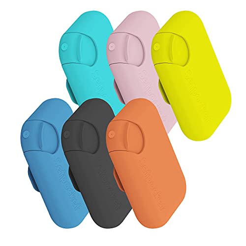 SETPOCKET Dispensador para Gel Hidroalcohólico con Pinza de Sujección. Color Negro