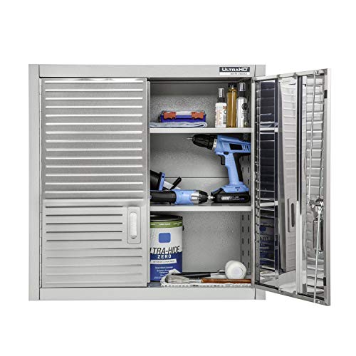 Seville Classics UHD20203 Armario Colgante, Soporte de Metal con Revestimiento en Polvo, 60,9 x 30,4 x 71,1 cm, Gris