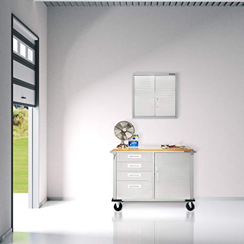 Seville Classics UHD20203 Armario Colgante, Soporte de Metal con Revestimiento en Polvo, 60,9 x 30,4 x 71,1 cm, Gris