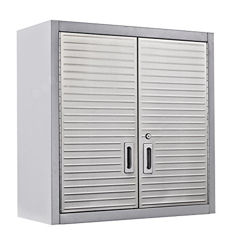 Seville Classics UHD20203 Armario Colgante, Soporte de Metal con Revestimiento en Polvo, 60,9 x 30,4 x 71,1 cm, Gris