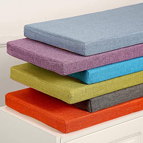SFFD Cojín Rectangular Cojín de Banco Cojín Deslizante para Zapatos a lo Largo del Taburete para Silla Interior Cojín hacia afuera a lo Largo del cojín para sofá Cojines de Esponja Blanda Cojín d