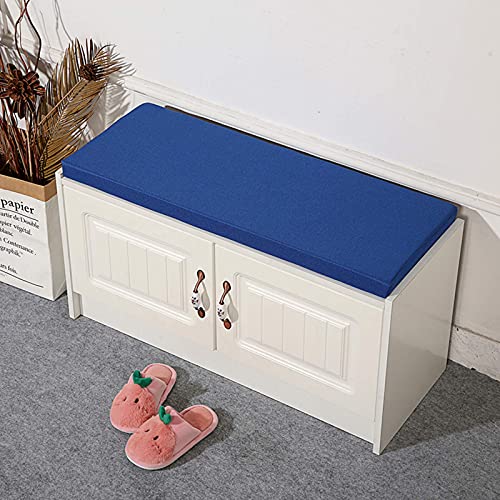 SFFD Cojín Rectangular Cojín de Banco Cojín Deslizante para Zapatos a lo Largo del Taburete para Silla Interior Cojín hacia afuera a lo Largo del cojín para sofá Cojines de Esponja Blanda Cojín d